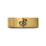unique presents for couples – gold tungsten carousel horse pole wedding band