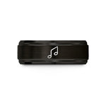best couple present options – black tungsten glissando pair wedding band