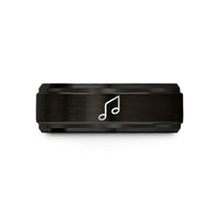 best couple present options – black tungsten glissando pair wedding band