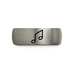 personalized wedding presents ideas – gray tungsten glissando pair wedding band