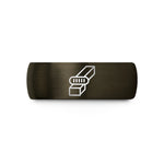 men's tungsten carbide ring – gunmetal & black tungsten biscuit joint wedding band