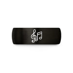 presents for guy friend – black & gold tungsten note trio wedding band