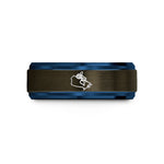 thoughtful presents for her – gunmetal & blue tungsten canada wedding band