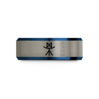 presents for new mom – black & blue & gray tungsten mannaz wedding band