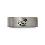 best presents for grandma – black & blue & gray tungsten bench press wedding band