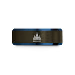 personalized presents for him – gunmetal & blue tungsten bangkok wedding band