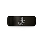 professor appreciation present – black tungsten bastet ankh wedding band