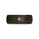 best presents for scholars – gunmetal & black tungsten celtic wolf knot wedding band
