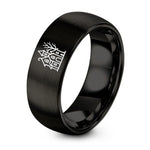 Gift Ideas for Professor – black tungsten haunted house ring