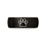 best present for sister – black tungsten dog paw wedding band