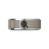 best presents for siblings – black & silver tungsten shakshuka skillet wedding band