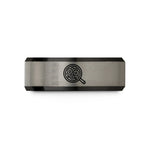 unique present ideas sisters – black & gray tungsten shakshuka skillet wedding band