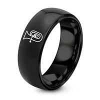 Gift Ideas for Sisters – black tungsten sousaphone ring