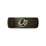 cool presents for men – gunmetal & black tungsten gjallarhorn war horn wedding band