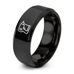 tungsten rings for him – black tungsten nail gun ring