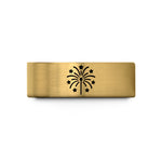 wedding bands for couples – gold tungsten fireworks wedding band