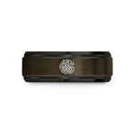 best anniversary presents – gunmetal & black tungsten serpent knot dragon wedding band