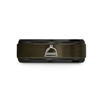 best birthday presents her – gunmetal & black tungsten service bell wedding band