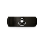 best presents for ladies – black tungsten diya oil lamp wedding band
