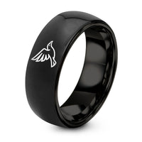 Gift Ideas for Women Over 50 – black tungsten raven flight ring