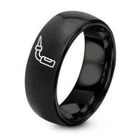 Gift Ideas, for Women Over 50 – black tungsten tig torch ring