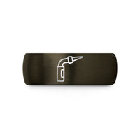 thoughtful presents for mom – gunmetal & black tungsten tig torch wedding band
