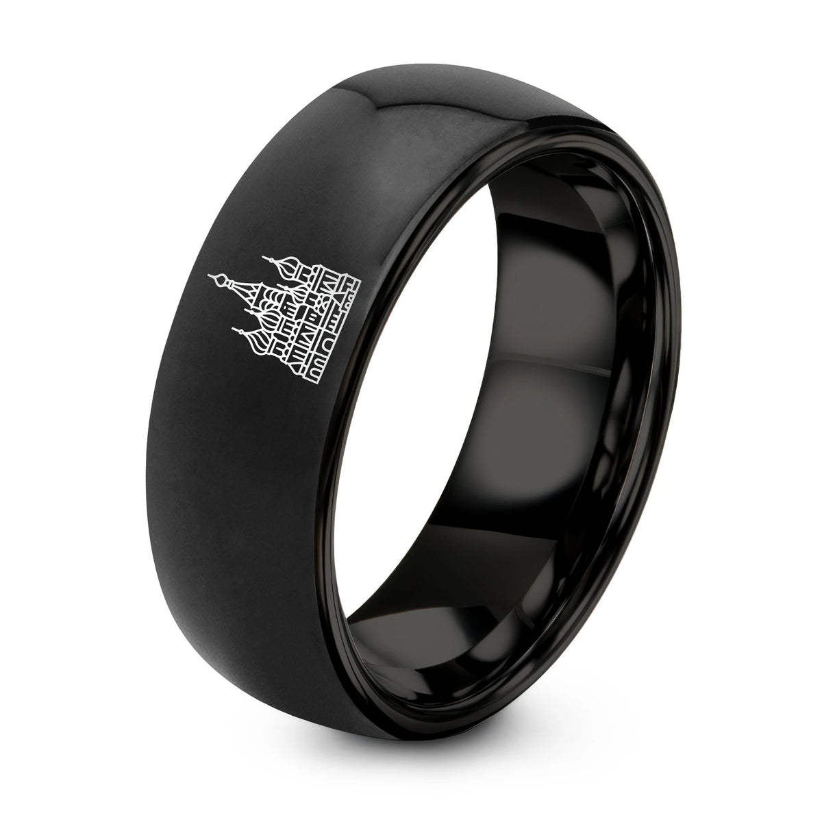 Gift Ideas, for Women – black tungsten st basils cathedral ring