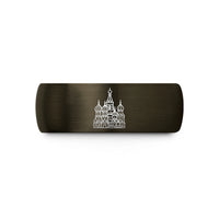 top present options her – gunmetal & black tungsten st basils cathedral wedding band