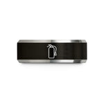 cool gadgets for guys – black & grey tungsten fire extinguisher wedding band