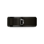 personalized presents for him – black tungsten fire extinguisher wedding band