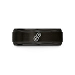 cool presents for him – black tungsten roller chain link wedding band