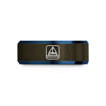 cool presents for dudes – gunmetal & blue tungsten sailboat stamp wedding band