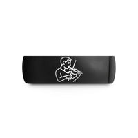 best presents for guys – black tungsten violinist bowing wedding band