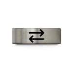 birthday presents for moms – blue & silver tungsten equilibrium arrows wedding band