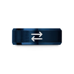 thoughtful presents for mom – blue tungsten equilibrium arrows wedding band