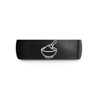 presents for mom ideas – black tungsten sand scoop wedding band