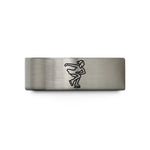 custom engraved bands – silver tungsten artistic skater spin wedding band