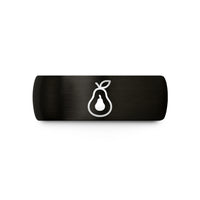 couples Christmas present ideas – black tungsten pear wedding band