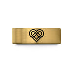 women’s promise ring sets – gold tungsten love knot wedding band