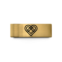 women’s promise ring sets – gold tungsten love knot wedding band