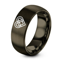 Gift Sets for Day Mother’s – gunmetal tungsten love knot ring