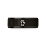 best presents for females – black tungsten wastegate wedding band