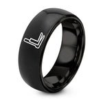 Gift Sets for Mom – black tungsten pallet forks ring