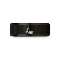 unique mom presents – black tungsten pallet forks wedding band