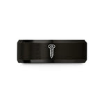 unique mom presents – black tungsten torx screw wedding band