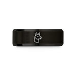 presents for mom – black tungsten alpaca wedding band