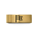 laser engraved rings – gold tungsten genderfluid flag wedding band
