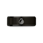 unique presents for her – black tungsten pomegranate wedding band
