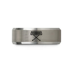 best presents for her – black & silver tungsten stage piano stand wedding band