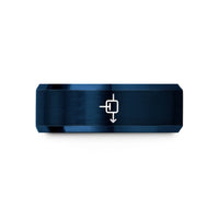 holiday rings for couples – blue tungsten npn transistor wedding band